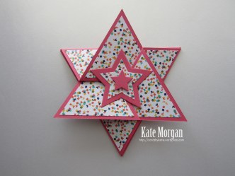 Origami Star Triangle Fold card #stampinup