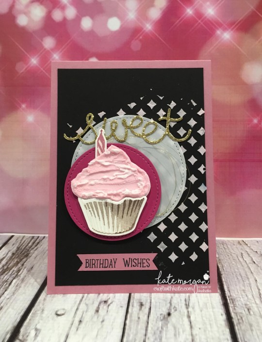 Favourite Colour Combination using Stampin Ups Sweet Cupcake &amp; Embossing Paste by Kate Morgan, Independent Stampin Up Demonstrator, Australia for Art with Heart Team Blog Hop.