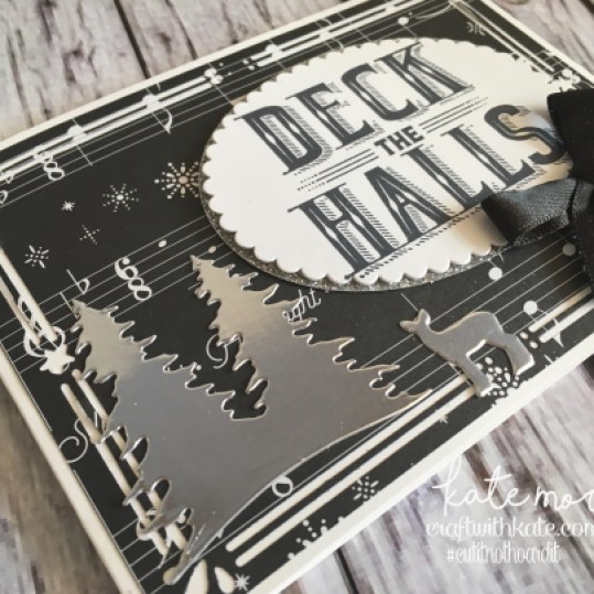 Handmade Christmas Card using Stampin Ups Carols of Christmas & Merry Music DSP by Craft with Kate, Independent Stampin Up Demonstrator, Australia DIY 2017