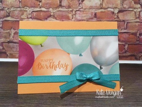 Quick Birthday Cards using Stampin Up Picture Perfect Party DSP, Rose Wonder by Kate Morgan, Australia 2018 Occasions