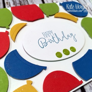 Floating Frame technique using Balloons, Stampin Up by Kate Morgan Australia 2019.