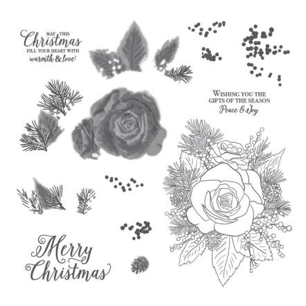Christmas Roses stamp set Stampin Up order at Craft with Kate