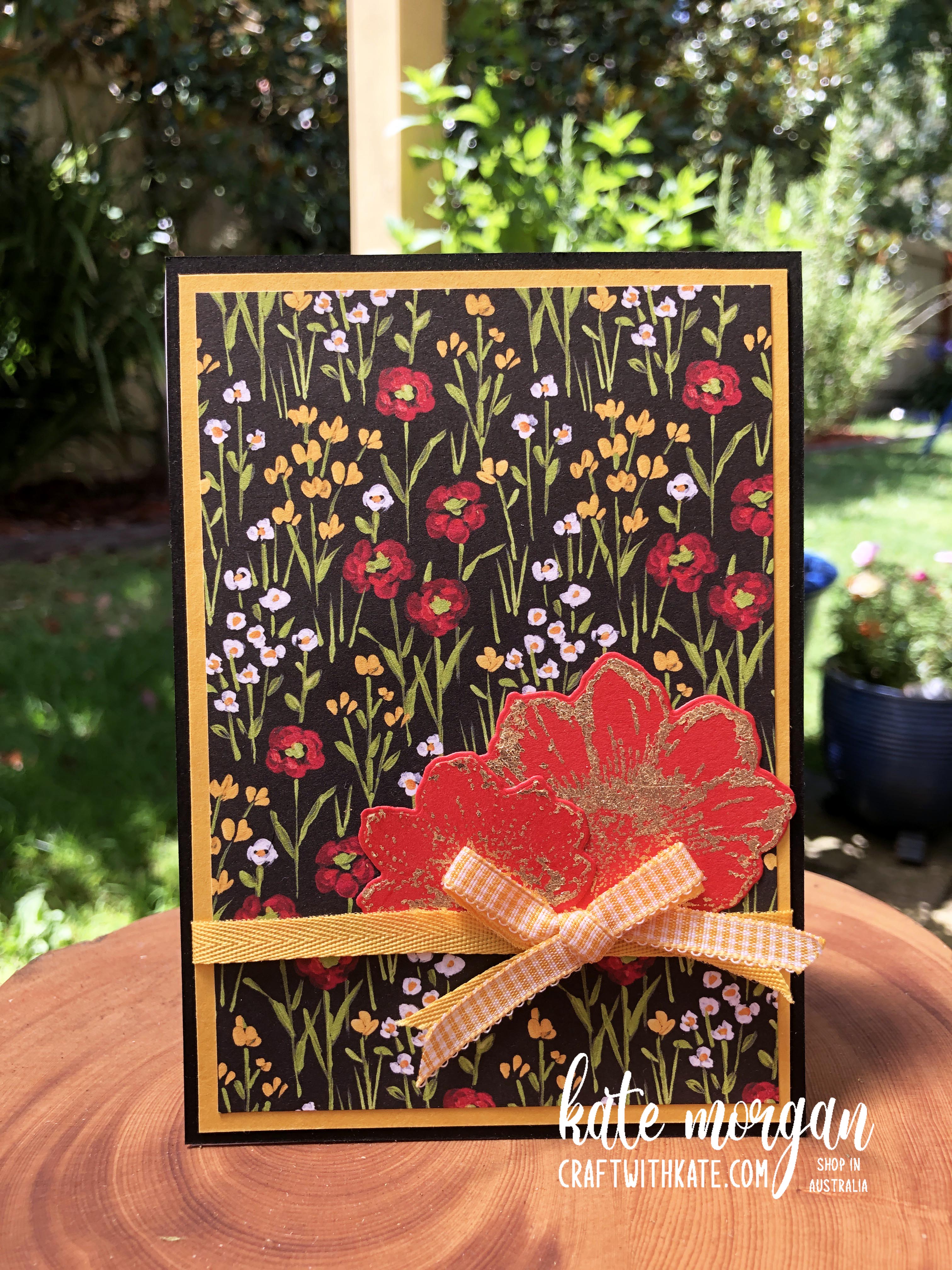 Love You Always with Flower & Field DSP by Kate Morgan Stampin Up Australia 2021