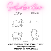 Counting Sheep Cling Stamp set (156591) Saleabration 2021