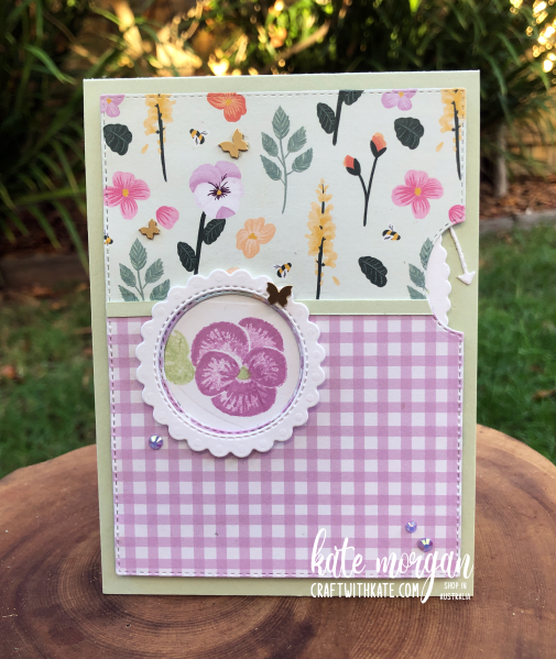 Give it a Whirl Pansy card for CCBH by Kate Morgan, Stampin Up Australia 2022 2