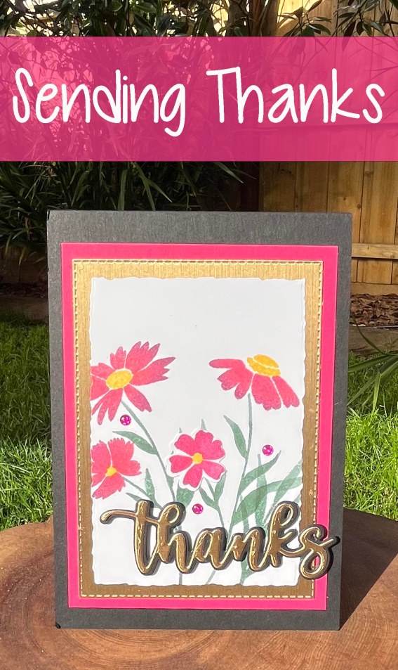 Sending Thanks card for Melon Mambo CCBH by Kate Morgan, Stampin' Up Australia 2022