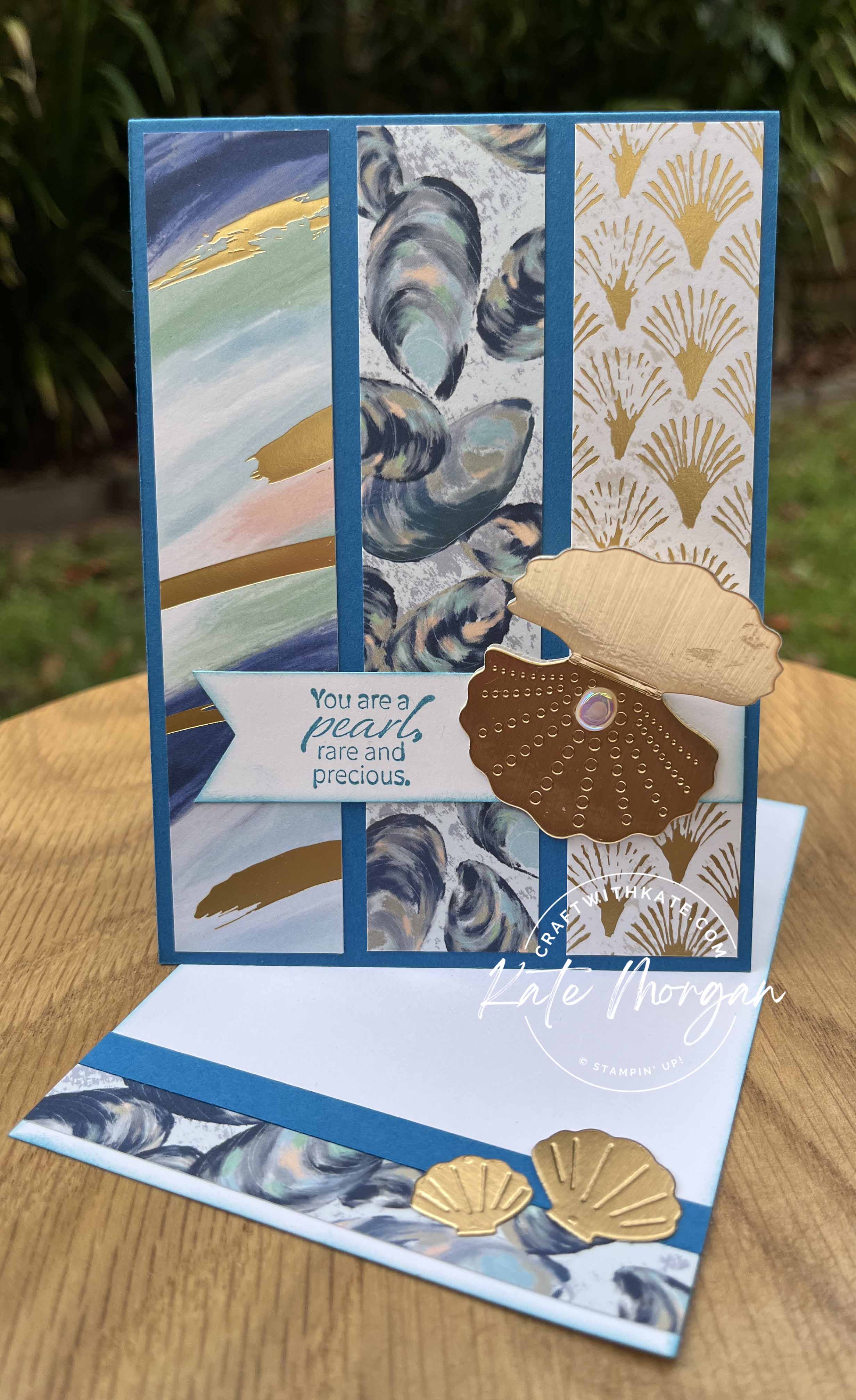 Seaside Bay card for Pacific Point CCBH by Kate Morgan Stampin Up Australia 2023 insert