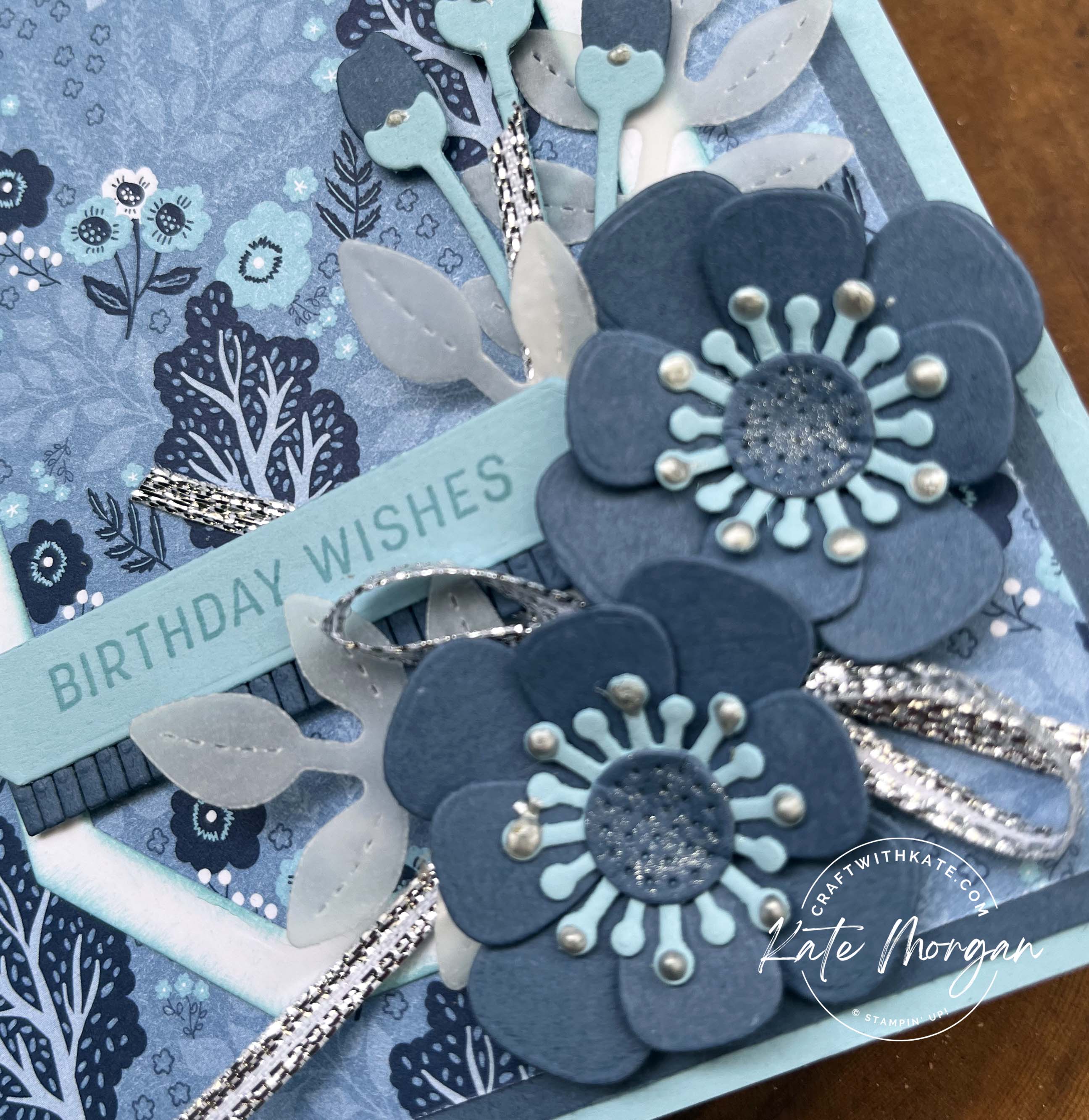 Countryside Inn Bookmark card for Balmy Blue Colour Creations Blog Hop by Kate Morgan, Stampin Up Australia 2023 detail