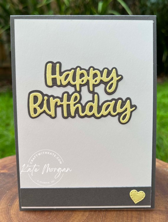 Patchwork Pieces Birthday card inserts Basic Gray colour creations blog hop 2023 by Kate Morgan, Stampin Up Australia