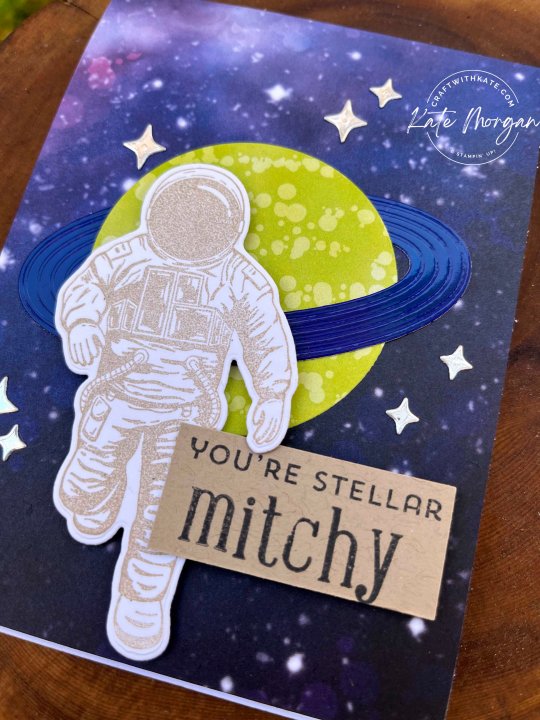 Reach for the Stars Personalised card by Kate Morgan Stampin Up Australia 2023 Crumb Cake Colour Creations Blog Hop side