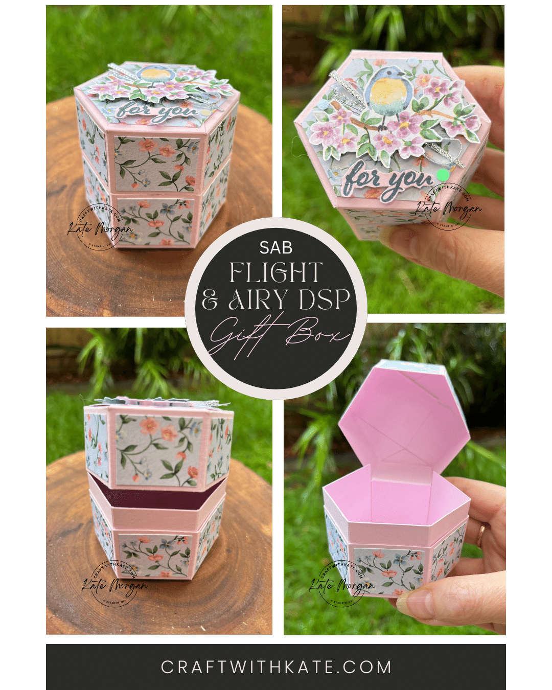 SAB 2024 Flight &amp; Airy DSP Jewellery Gift Box by Kte Morgan, Stampin Up Australia
