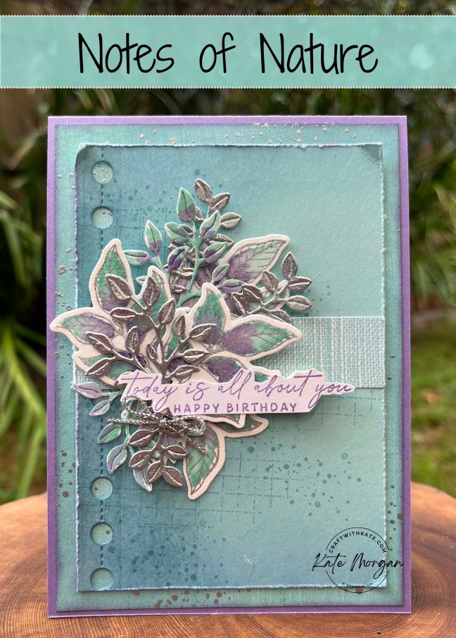 Notes of Nature card for Pool Party Colour Creations Blog Hop by Kate Morgan, Stampin Up Australia 2024