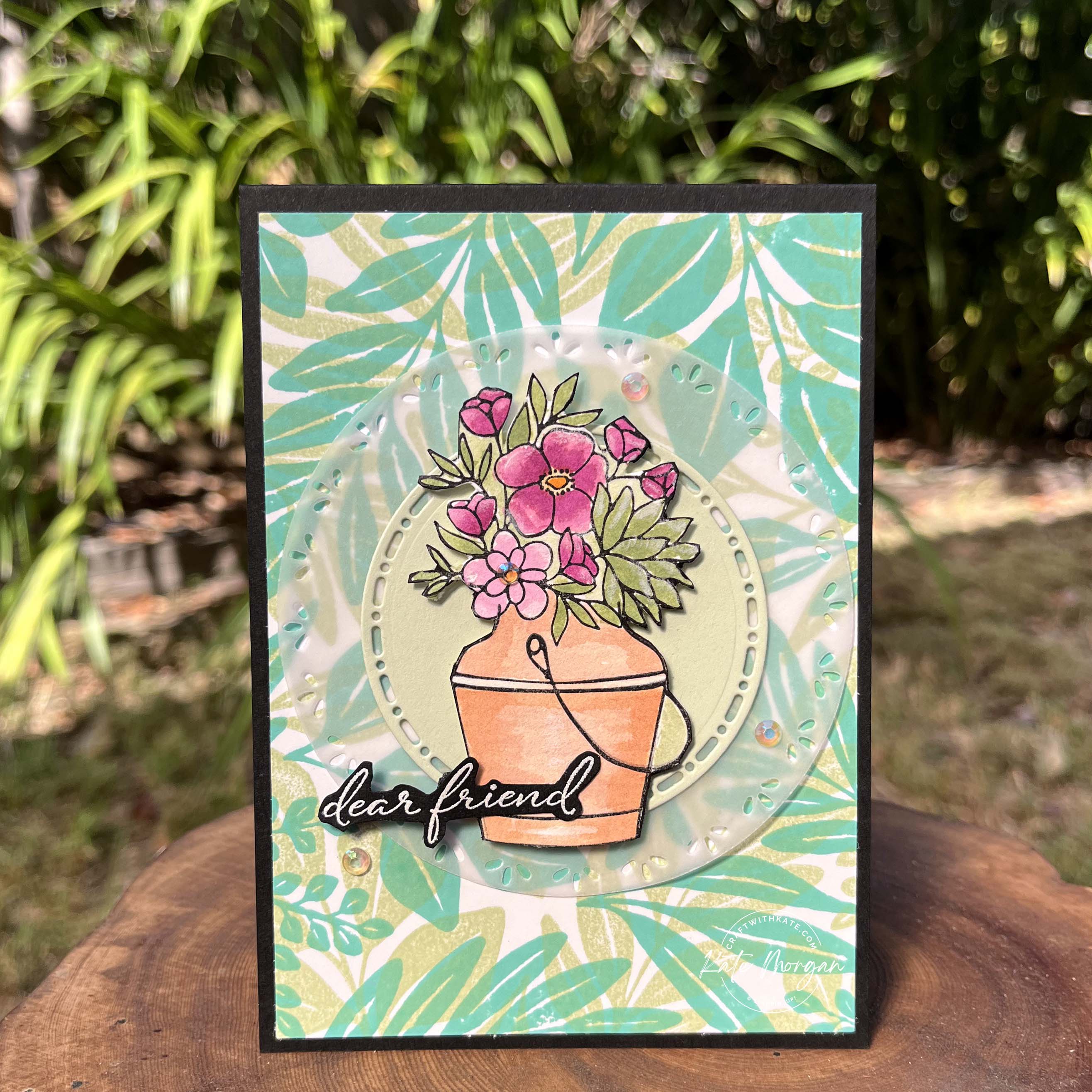 Country Flowers &amp; Leaf Collection sneak peek for Soft Sea Foam Colour Creations blog hop by Kate Moegan, Stmpin Up Australia 2024