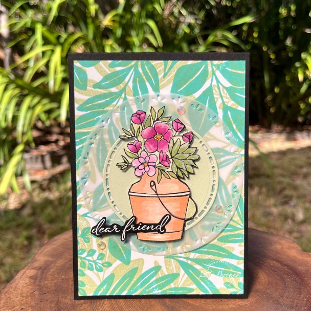 Country Flowers &amp; Leaf Collection sneak peek for Soft Sea Foam Colour Creations blog hop by Kate Moegan, Stmpin Up Australia 2024